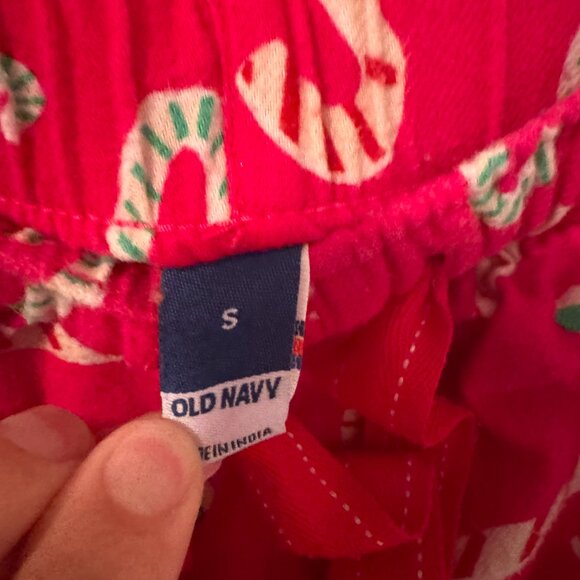 Old Navy Pink Candy Christmas PJ Bottoms sleep pants Size small - Picture 3 of 4